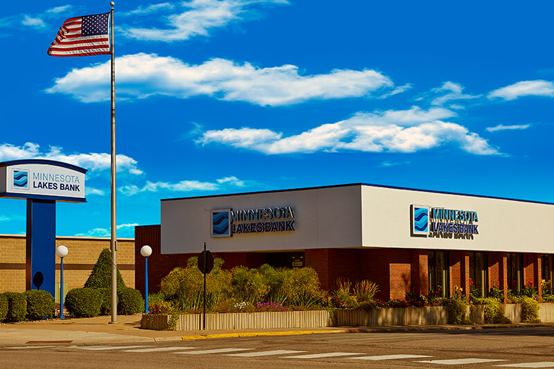 Minnesota Lakes Bank Building in Mound, Minnesota