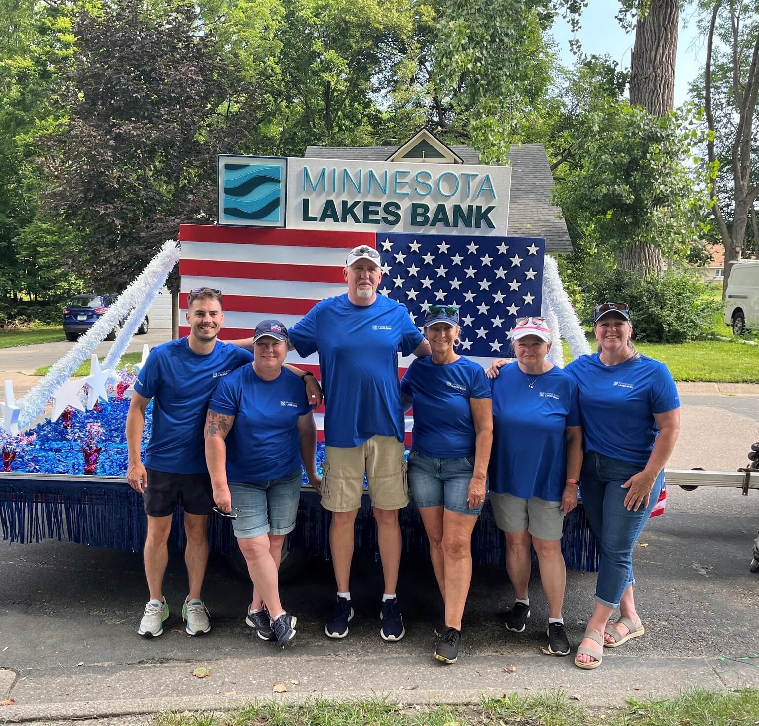 Team MNLB before the Spirit of the Lakes Parade in Mound, MN