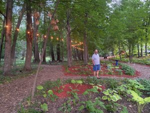 Judd Frost in his garden